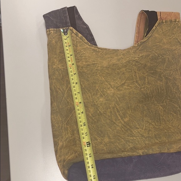 Colorful Patchwork Hobo Bag with cell phone pocket, preowned - Picture 8 of 15